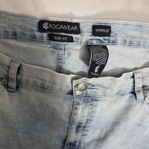 Rocawear Men's Slim Fit Light Blue Jeans